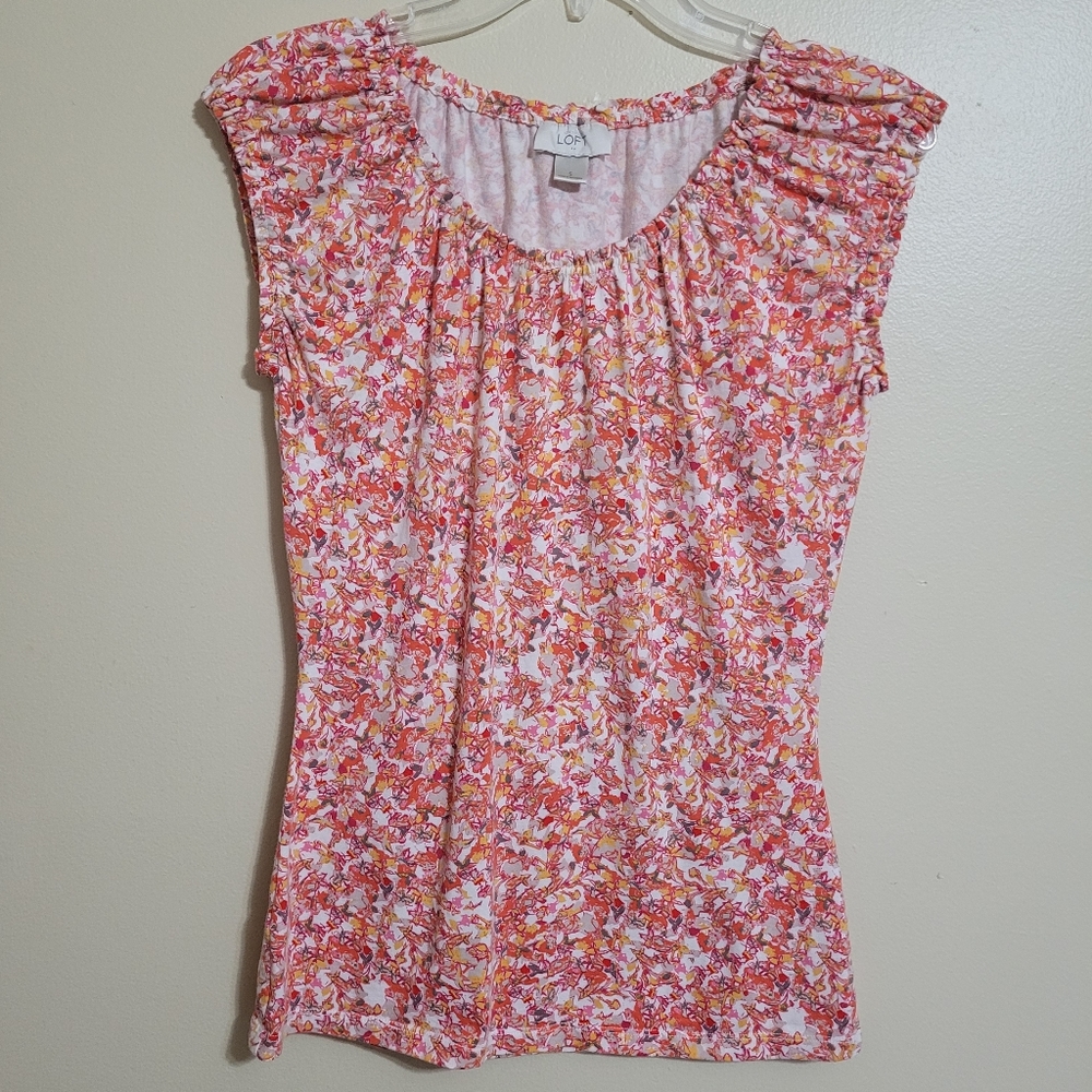 LOFT floral blouse